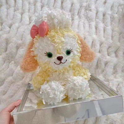  Teddy Rose dog Artificial Flower Rose of dog Christmas Decoration for Home Valentines Women Mother 's Gifts Soap Foam d