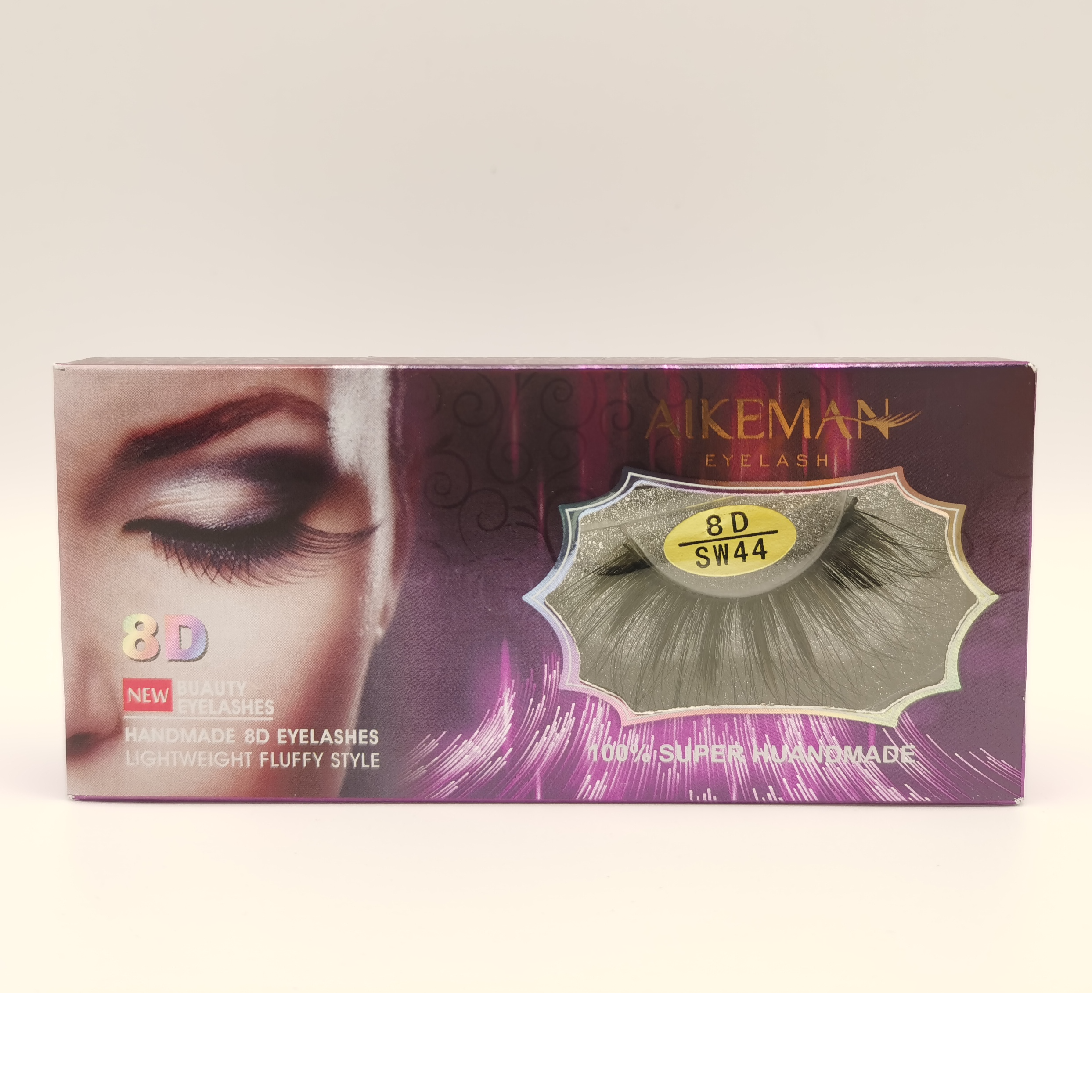 8D假睫毛 AIKEMAN 自然立体纤长夸张 条装 10对装假睫毛