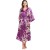 Cross-Border Foreign Trade New Peacock Extended Summer Home Pajamas Cardigan Nightdress with Pockets