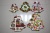 Five-Piece Exquisite Printing Tree-Shaped Christmas Plate Christmas Tree Tray Tea Tray Candy Plate Flower Paper Plate White Plate