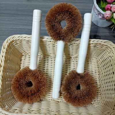 Wash Wok Brush Pot Natural Coconut Palm Wok Brush Oil-Free Dish Brush Cleaning Brush Oil Removal and Decontamination Brush 2 Yuan Supply