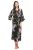 Cross-Border Foreign Trade New Peacock Extended Summer Home Pajamas Cardigan Nightdress with Pockets