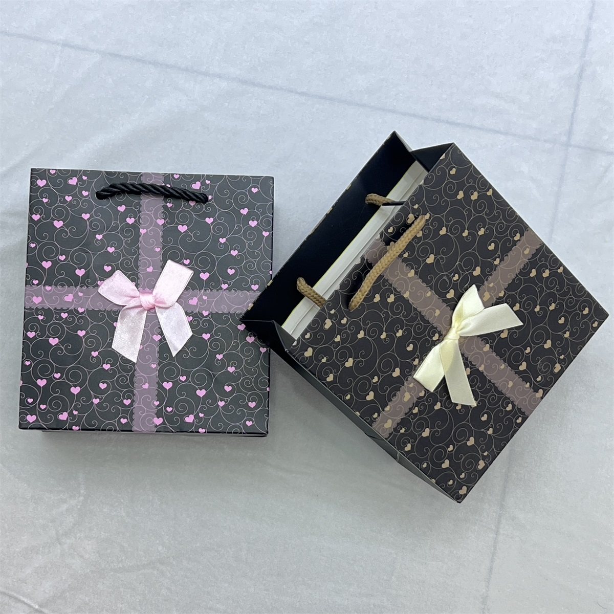 礼品袋生日礼品袋纸袋带蝴蝶结手提袋包装定制