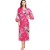 Cross-Border Foreign Trade New Peacock Extended Summer Home Pajamas Cardigan Nightdress with Pockets