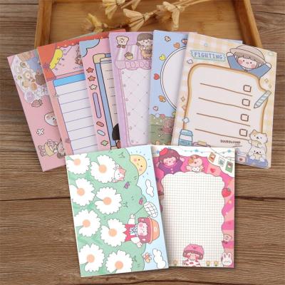 In Stock Wholesale Cute Notebook Tearable Note Paper 50 Online Red Message Book Notes Notepad Customizable