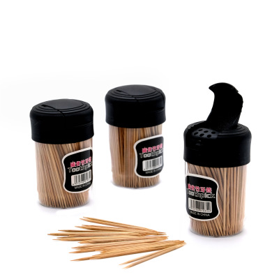 917 Carbonized Bamboo Toothpick Home Living Room and Hotel Catering Disposable Bottled Toothpick Wholesale Custom Manufacturer