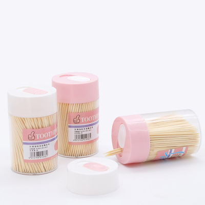 Disposable Portable Home Toothpick Holder Creative Portable Toothpick Case Hotel Disposable Bamboo Toothpick Wholesale Factory