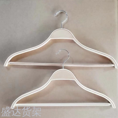 Solid wood hanger clothing store suit support non-slip adult wood clothing rack