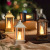Christmas Decorations Retro Mini Lantern LED Electronic Candle Light Domestic Ornaments Gift Storm Lantern