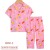 New Children's Pajamas Summer Cool Cotton Thin Cardigan Children and Teens Short Sleeve Suit 8860
