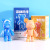 Fluid Cool Bear White Body Decoration Handmade Gift Combination Package Model Graffiti Painted Toy