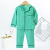 Simple Elegant 0-7 Years Old Home Wear Children's New Golden Fleece Lycra Cardigan Solid Color Baby Suit 8801j