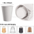 Cup Dispenser Pull Type Paper Water Disposable Automatic Remover Cup Holder for Home Office Hospital Mounting Type