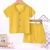 New Children's Pajamas Summer Soft Skin Breathable Cool Cotton Thin Cardigan Children and Teens Short Sleeve Suit 8870a