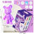 Fluid Cool Bear White Body Decoration Handmade Gift Combination Package Model Graffiti Painted Toy