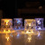 LED Electronic Candle Transparent Acrylic Simulation Glass Rose Crystal Small Night Lamp Romantic Atmosphere Ramadan Storm Lantern