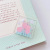 Original Transparent Folder Little Clip Ins Acrylic Color Tulip Clip Long Tail Clip Notebook Organize Folders