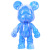 Fluid Cool Bear White Body Decoration Handmade Gift Combination Package Model Graffiti Painted Toy