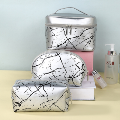 Marble Pattern Cosmetic Bag Wash Bag New Clutch Pu Cosmetic Bag Cosmetic Storage Bag Bathroom Bag