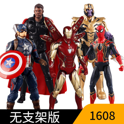Zhongdong Toy Marvel Avengers 4 Spider-Man Iron Man Hulk Hand-Made Toy Model Peripheral 3