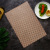 New Bronzing Rectangular Wheat Plaid Western-Style Placemat Nordic Style Ins Creative Gilding Anti-Scald Thermal Shielded Table Mat