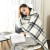 Double Layer Lazy Shawl Blanket Moisture Absorption Heating and Warm-Keeping Blanket Office Home Leisure Multi-Purpose Nap Single Blanket