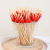 100 PCs Fruit Toothpick Wholesale Colorful Plum Blossom Disposable Platter Sushi Hamburger Cocktail Snack Creative Bamboo Stick