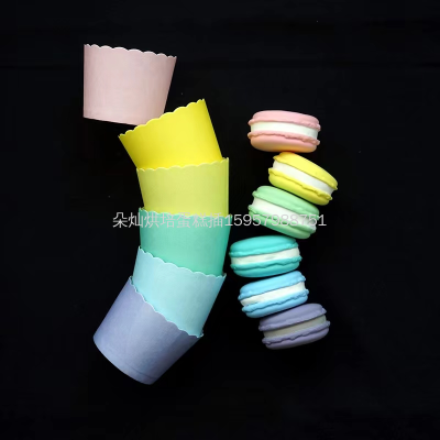 Solid Color Cake Cup Machine Production Cup High Temperature Resistant Paper Cake Paper Cake Paper Cup 6 * 5.5cm 50 Pcs/Strip