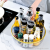 X51-8501 Rotatable Storage Tray Kitchen Storage Box round Seasoning Soy Sauce Bottle Storage Rack Storage Tray