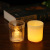 Pp Flat Mouth Electronic Candle Flame Simulation Led Candle Light Romantic Home Atmosphere Props Ornaments