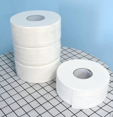 Business Large Plate Paper Large Roll Toilet Paper Commercial Hotel Large Plate Paper Customized Bamboo Pulp Large Plate Paper Multi-Specification 12 Rolls