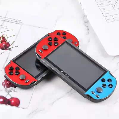 X7plus Handheld Game Console 5.1 Large Screen PSP Double Rocker Red Blue Cross-Border Foreign Trade GBA Factory Direct Sales Wholesale