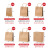 White Kraft Paper Clothing Shopping Bags Takeaway Gift Kraft Paper Portable Paper Bag