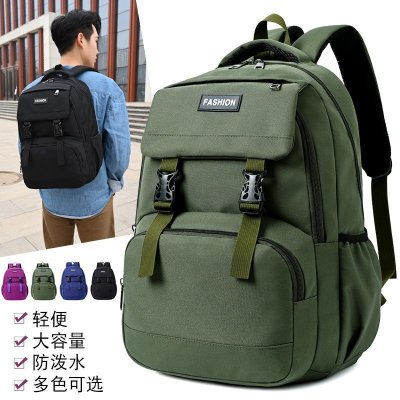 Logo Custom Wholesale 2021 New Female Middle School Student Schoolbag College Style Backpack Leisure Travel Backpack Men's Bag