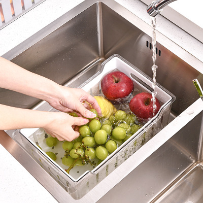 S123 Refrigerator Storage Box Double-Layer Transparent Storage Box Extra Thick Retain Freshness Drain Box Kitchen Fruit Vegetable Storage