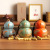 New Chinese Gourd Ceramic Ruyi Decoration Tea Storage Tank Living Room Entrance Antique Shelf Tea Room Home Ornament