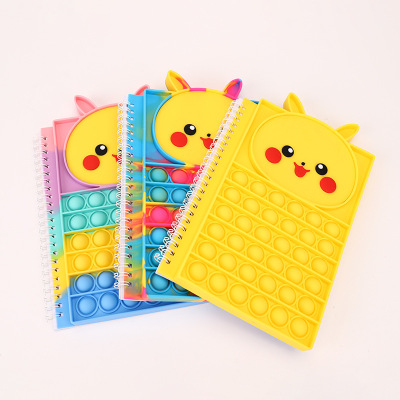 New Rat Killer Pioneer Bubble Decompression Notebook Cute Cartoon A5 Loose-Leaf Notbook Notes Journal Book