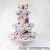 Happy Birthday Three-Layer Cake Stand Paper Cake Rack Cake Table