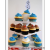 Happy Birthday Three-Layer Cake Stand Paper Cake Rack Cake Table