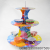 Happy Birthday Three-Layer Cake Stand Paper Cake Rack Cake Table