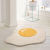 Creative Poached Egg Bathroom Non-Slip Mat Absorbent Plush Omelette Floor Mat Bedroom Bathroom Egg Yolk Mat