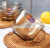 Ageliya Kangfu Series Amber-Yellow Glass Tableware Microwave Coffee and Breakfast Cup European Style Tableware Gift Box Packaging