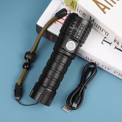 Factory Wholesale Zoom Flashlight Infrared Lamp Everyday Carriable Self-Defense Flashlight Outdoor High-Power Flashlight