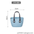 Z35-531 Changing Clothes Laundry Basket Portable Portable Shopping Storage Basket Linen Pattern Plastic Storage Basket