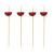 100 Source Goods Fancy Disposable Fruit Toothpick Cocktail Sushi Hamburger Bamboo Stick Beaded Pineapple Cactus