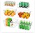 Refrigerator Storage New Pet Refrigerator Storage Box Egg Capsule Toy Grid Crisper Plastic Transparent Wonton Dumplings Box