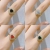 European and American Micro-Inlaid Color Square Geometric Open Ring Design Sense Internet Celebrity Fashion Ring Niche Temperament Bracelet