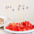 100 PCs Disposable Bamboo Stick Fruit Fork Pearl Stick KTV Bar Fruit Toothpick Cake Dessert Snack Bamboo Stick