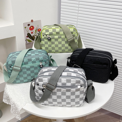 School Bag Large Capacity Class Shoulder Messenger Bag Female New Fashion Trendy Female Leisure All-Matching Wide Strap