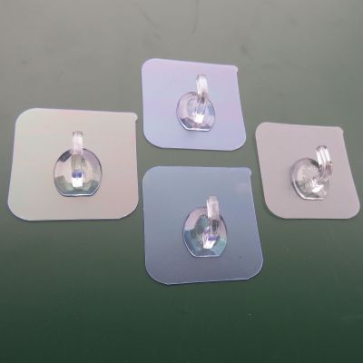 Horn Hook Seamless Punch-Free Hook Transparent Film Strongly Adhesive Seamless Crystal Small Hook Factory Supply
